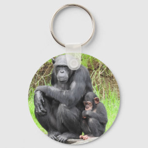 Chaveiro Anel chave do chimpanzé