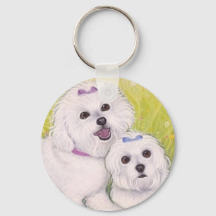 Chaveiro Anel chave dos bebês de Bichon