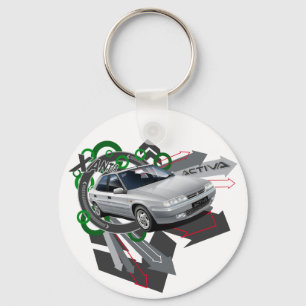 Chaveiro Anel chave ilustrado Activa de Citroen Xantia