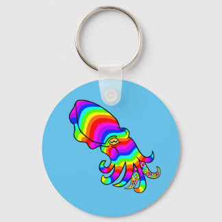 Chaveiro Anel chave Rainbow Cuttlefish