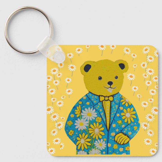 Chaveiro Anel da chave do urso (Frente)