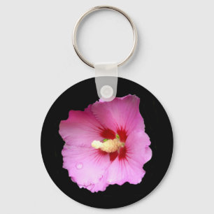 Chaveiro Anel de Chave do Hibiscus Rosa