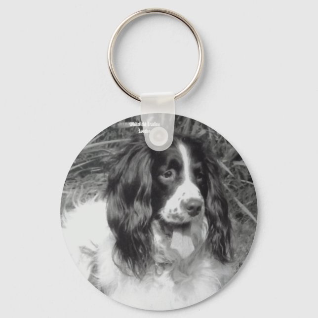 Chaveiro Anel de Chave do Spinger Spaniel Inglês (Frente)