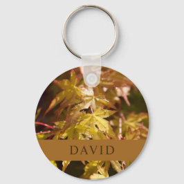 Chaveiro Anel de Chave Verde Folha do Mapeamento Japonês Mo