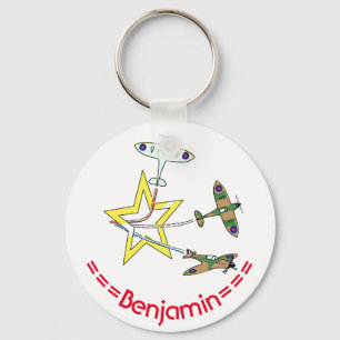 Chaveiro Anel de Chaves de Estrelas do Spitfire