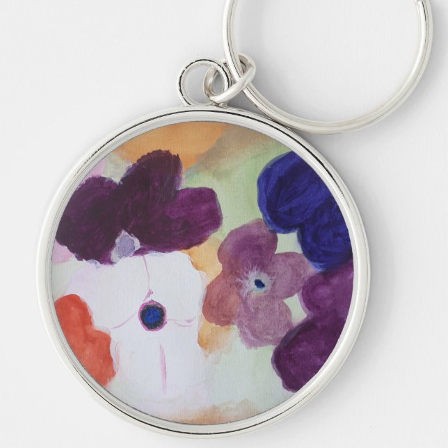 Chaveiro Anemone Spring Flowers Key Ring (Frente)