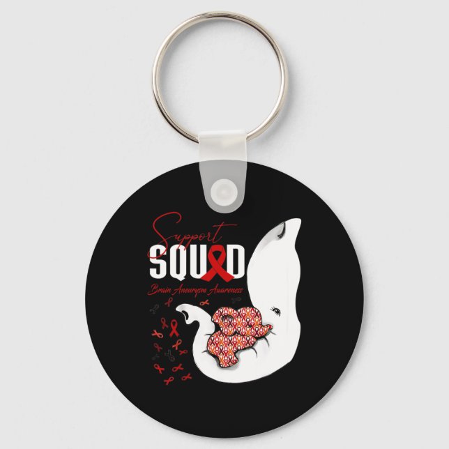Chaveiro Aneurysm Awarness Support Squad Elephant (Frente)