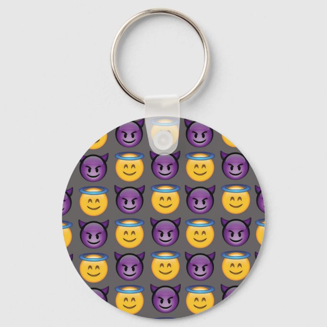 Chaveiro Angel & Devil Emojis (Frente)