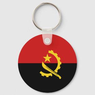 Chaveiro Angola Fisheye Flag Keychain