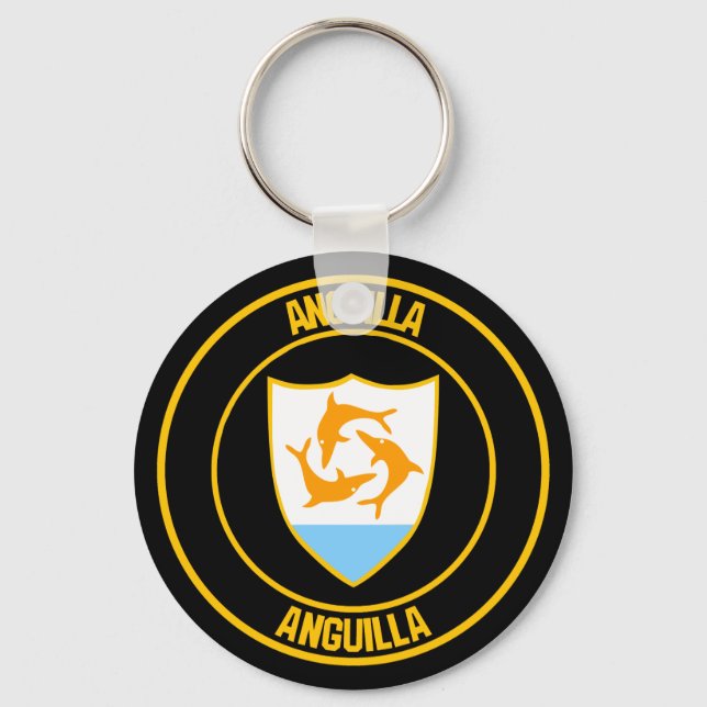 Chaveiro Anguilla Round Emblem (Frente)