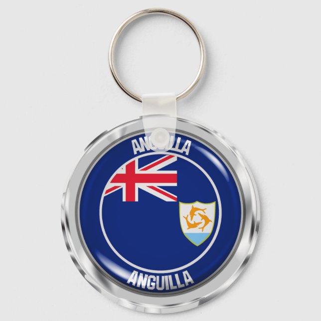 Chaveiro Anguilla Round Emblem (Frente)