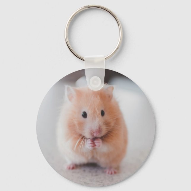 Chaveiro Animais de Amor de Hamster Bonito (Frente)