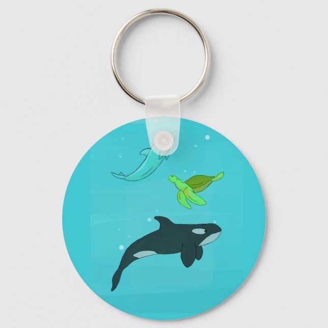 Chaveiro Animais do mar (Frente)