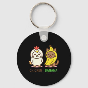 Chaveiro Animais Fofos Em Fantasias De Frango E Nana Kawaii