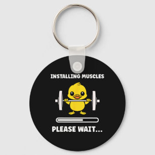 Chaveiro Animais Instalando Músculos Fitness Musculação Pat