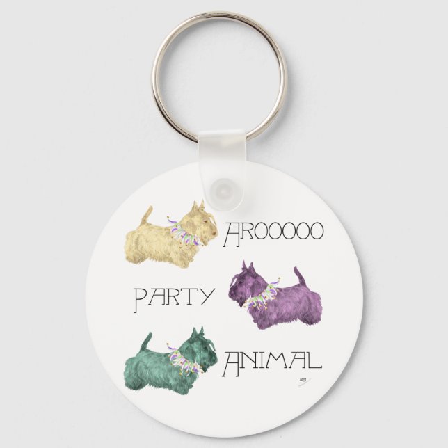 Chaveiro Animal de Festa Scottish Terrier (Frente)