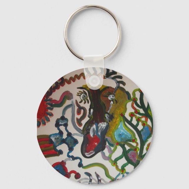 Chaveiro Animal na Selva - Coleção da Cadeia-Chave (Frente)