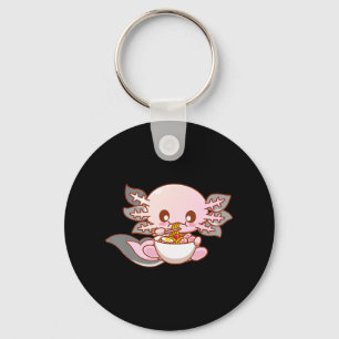 Chaveiro Anime japonês Ramen Axolotl Kawaii Comida