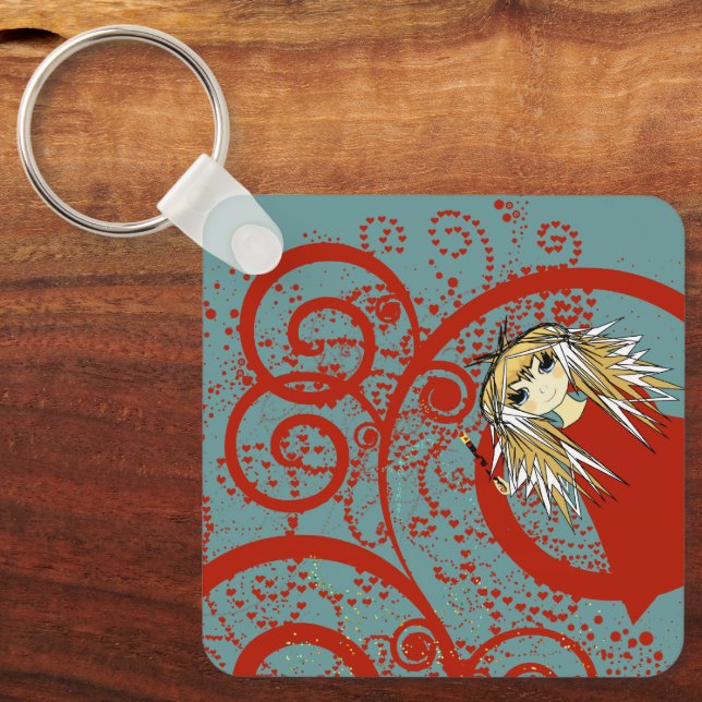 Chaveiro Anime Love- Personalize - (Frente)