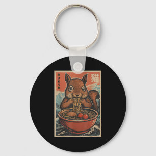Chaveiro Anime Squirrel Ramen Japonês Kawaii Presente Para