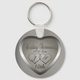 Chaveiro Aniversário de 10 Anos com Bocas