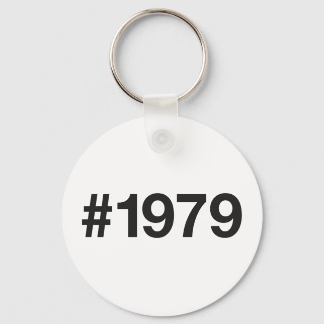 Chaveiro Aniversário de 1979 Hashtag 46 (Frente)