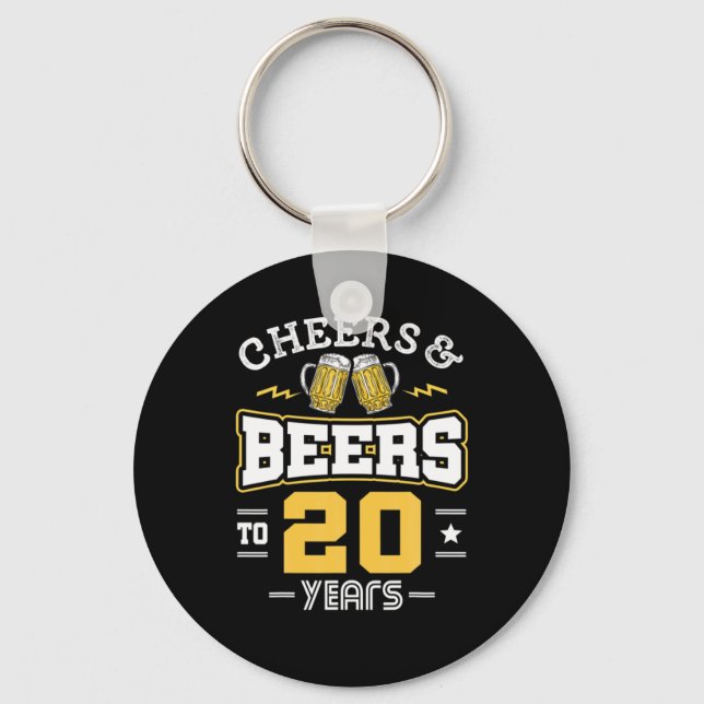 Chaveiro Aniversário De 20 Aniversário (Frente)