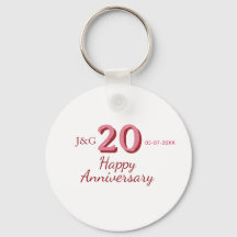 aniversário de 20 anos nome data monograma bold