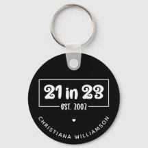 Aniversário de 21 anos personalizado presente 21 e