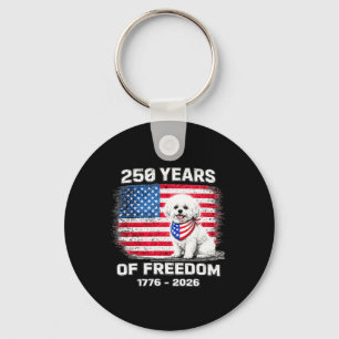 Chaveiro Aniversário de 250 Anos da América Bichon Frise 25