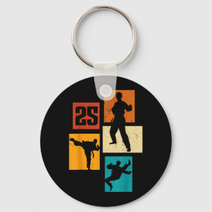 Chaveiro Aniversário de 25 anos de Karatê Taekwondo Homem d
