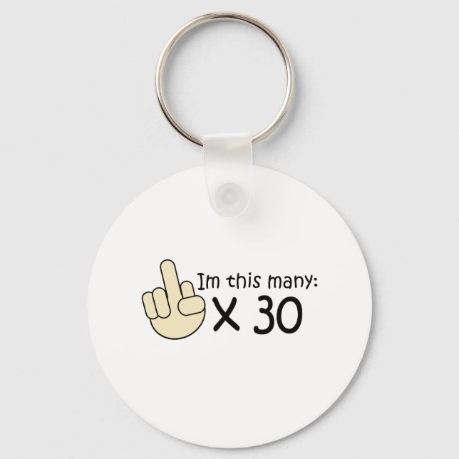 Chaveiro Aniversário de 30 anos (Frente)