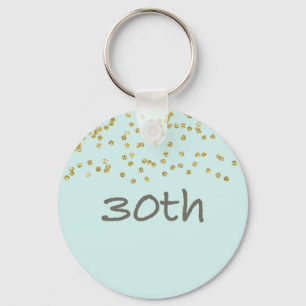 Chaveiro aniversário de 30 anos Confetti