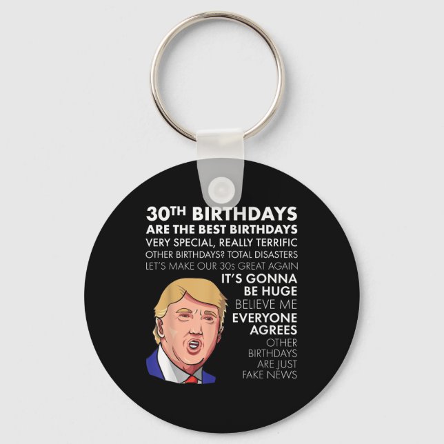 Chaveiro aniversário de 30 anos De Presente Engraçado Camis (Frente)