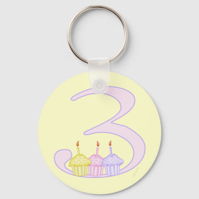 Chaveiro Aniversário de 3 anos (Frente)