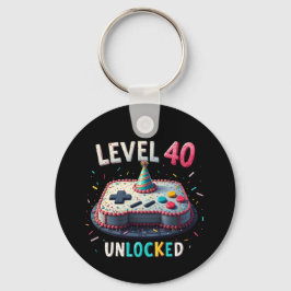 Chaveiro Aniversário de 40 anos de Estilo de Jogos Desbloqu