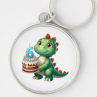 Chaveiro Aniversário de 6 anos do Dino