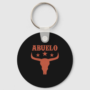 Chaveiro Aniversário de Abuelo Cowboy Western Rodeo Caveira