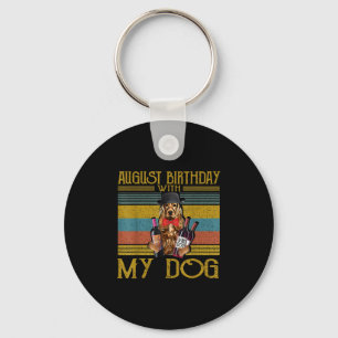 Chaveiro Aniversário De Agosto Com O Meu Cachorro Irlandês 