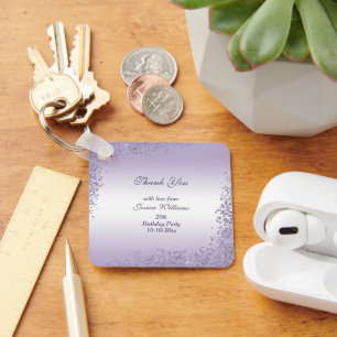 Chaveiro Aniversário de Decoração da Largura Roxa Esparc