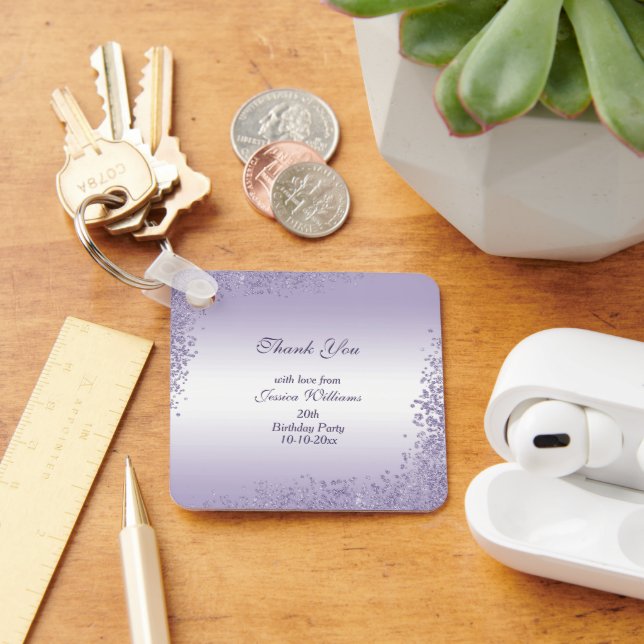 Chaveiro Aniversário de Decoração da Largura Roxa Esparcial (Mesa)