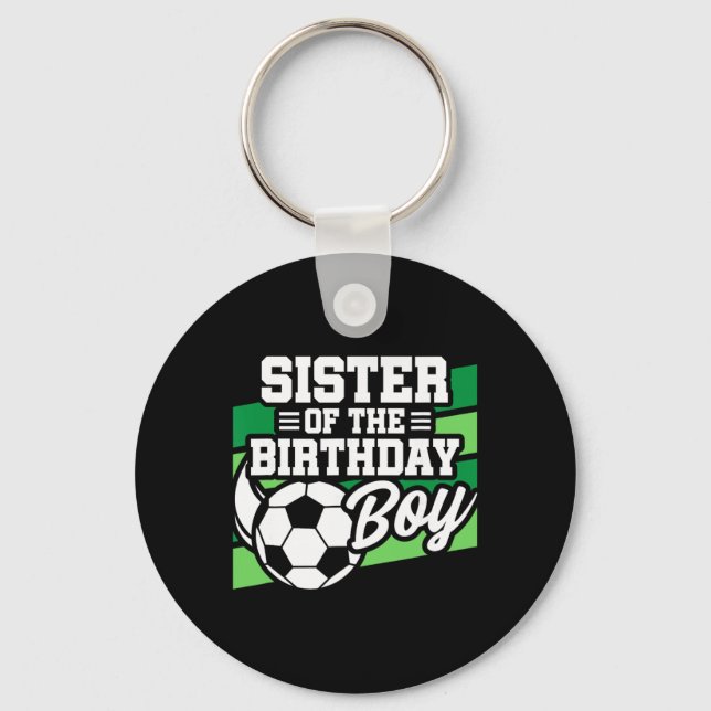 Chaveiro Aniversário de Futebol - Irmã de Aniversário - Fut (Frente)