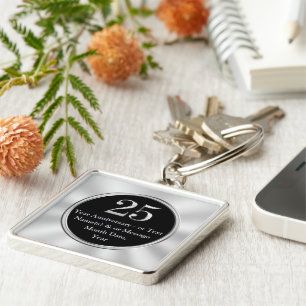 Chaveiro Aniversário de trabalho de 25 personalizado oferec