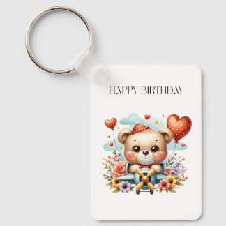 Chaveiro Aniversário do Piloto Ursinho