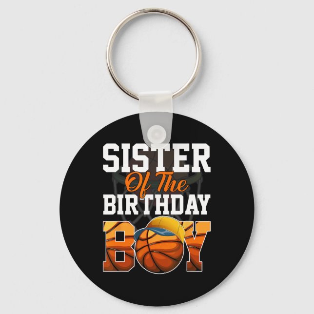 Chaveiro Aniversário Irmã Basquete Irmã de Basquete do B-da (Frente)