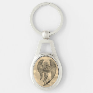 Chaveiro Anjo, Arte Lápis em Marmor Design