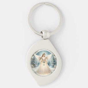 Chaveiro Anjo Celestial Lanterna de Esperança do Inverno