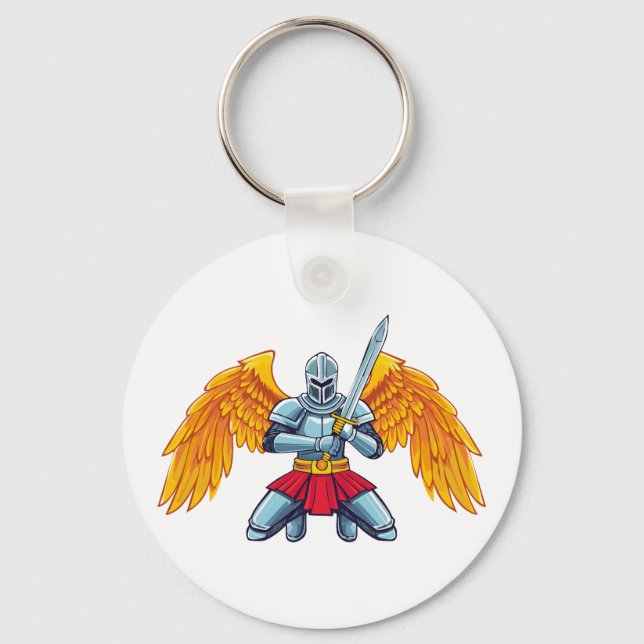 Chaveiro Anjo com espada grande (Frente)