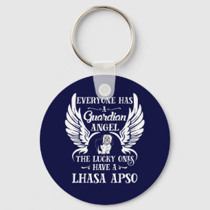 Chaveiro Anjo da guarda do cão Lhasa Apso