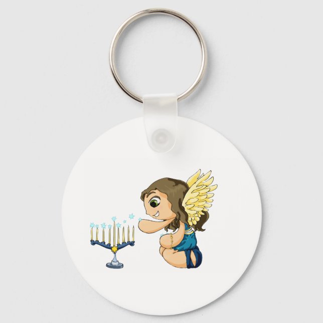 Chaveiro Anjo de Menorah (Frente)